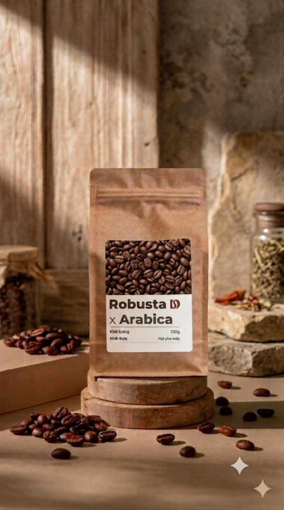 5 Yếu Tố Quyết Định Một Ly Cà Phê Ngon túi cà phê ngon robusta và arabica the drip coffee
